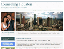 Tablet Screenshot of counselinghouston.com